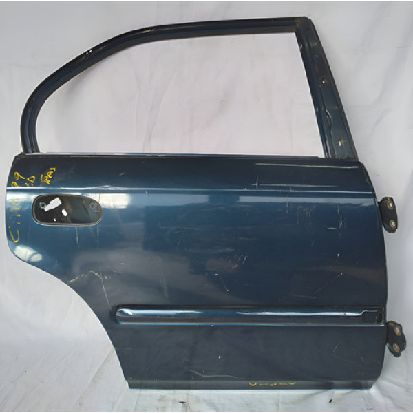 Porta Traseira Direito Honda Civic 1996 A 2000  Traseira Direito Azul