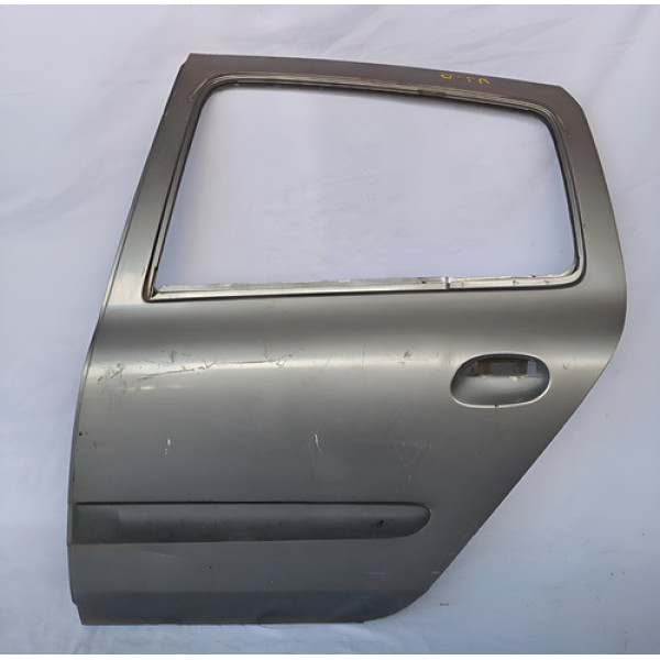 Porta Traseira Esquerda Clio Sedan 2004 A 2012 Traseira Esquerda Prateado
