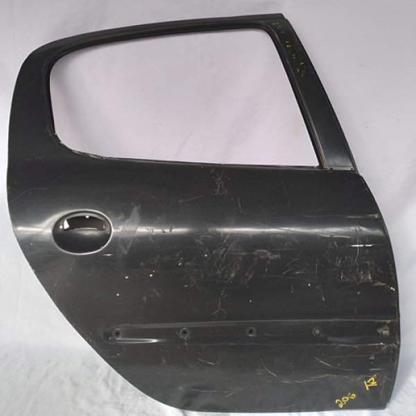 Porta Traseira Direita Peugeot 206 98 A 09 Com Detalhes  Preto Direito Traseira