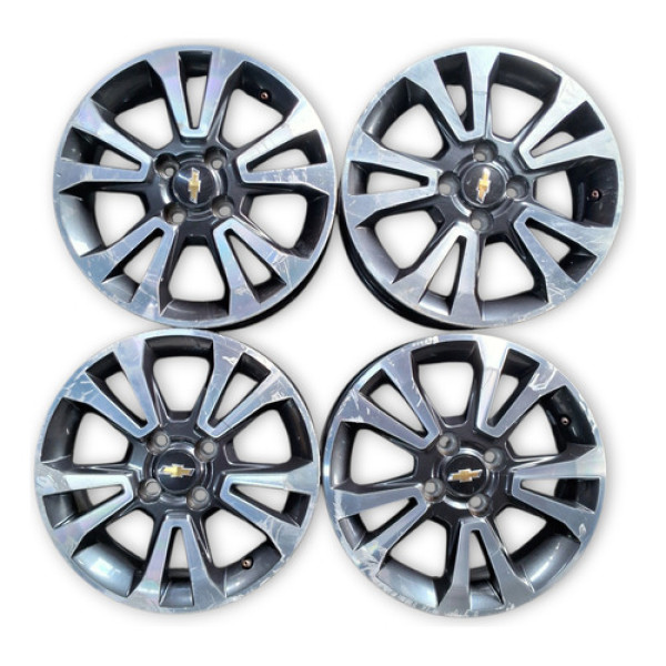 Jogo Roda Liga Leve Aro 15 Ônix Prisma 2013/ Prateado