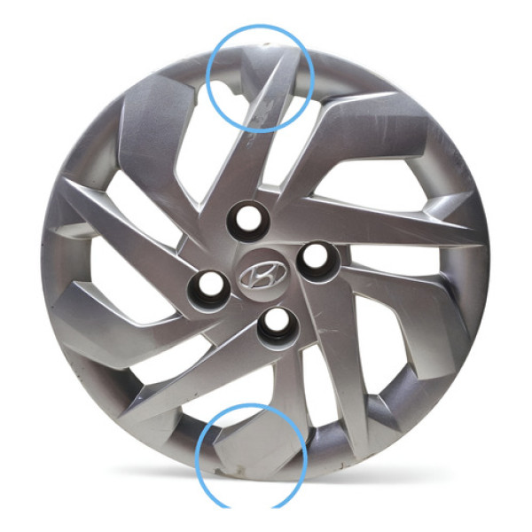 Calota Aro 15 Hb20 Sense 2020 A 22 Orig Peq Avaria Cinza