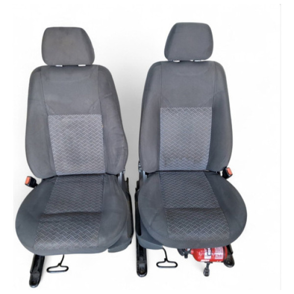 Jogo Bancos Dianteiro Fiesta 2003 2004 A 2014 Hatch Preto