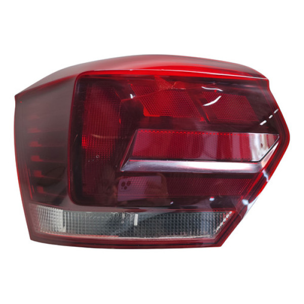 Lanterna Traseira Esquerda Polo 2018 A 2022 Recuperada Esquerdo/motorista Vermelho