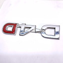 Emblema D 4 D Hilux 2005  Cromado