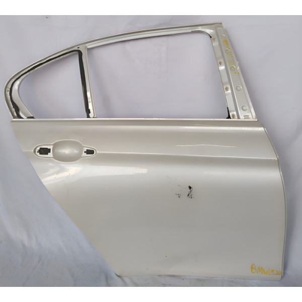 Porta Traseira Direita Bmw 320i 2012 A 2016 Com Detalhes  Branco Direito Traseira