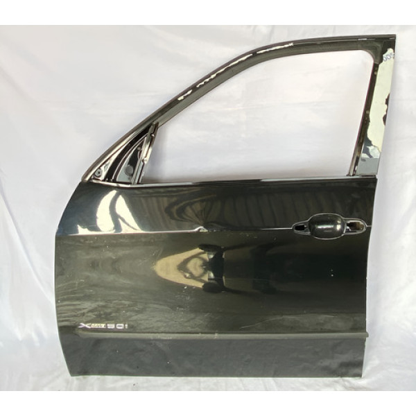 Porta Dianteira Esquer Bmw X5 E70 30 35 40 48 50 M M50 06/13 Preto Esquerdo Dianteira