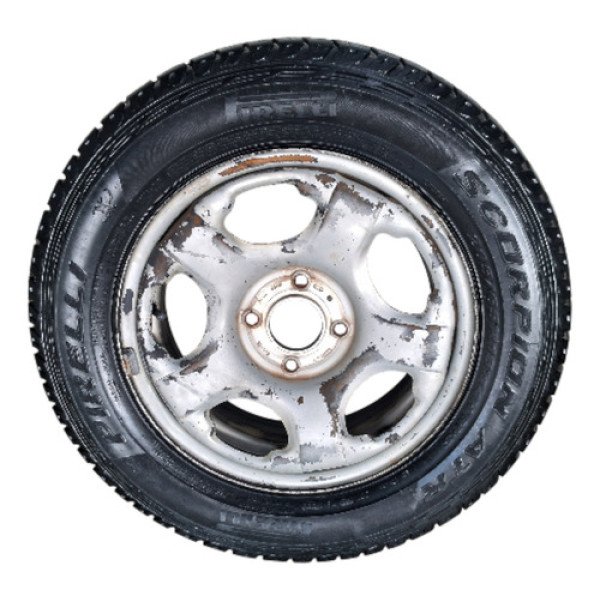 Roda Aro 15 C/ Pneu Ford Eco Sport 2004 A 2012  Prateado