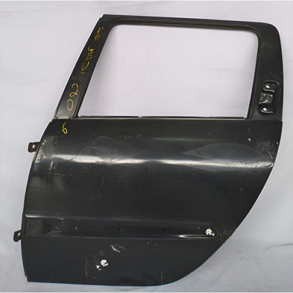 Porta Traseira Esquerda Peugeot 206  Sw 1998 A 2009 Traseira Preto