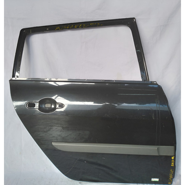 Porta Traseira Direita Megane Grand Tour 2007 A 2013  Traseira Direita Preto