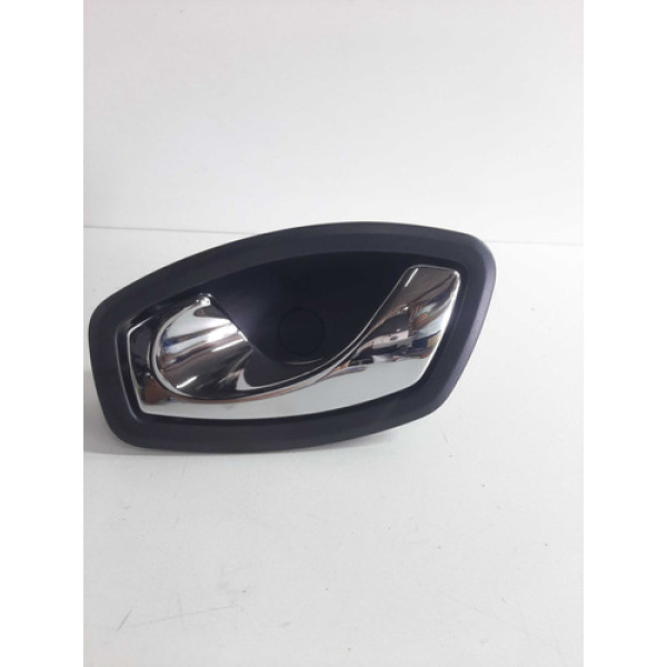 Maçaneta Interna Dianteira Esquerda Renault Captur 17 A 20 Cromado Dianteira