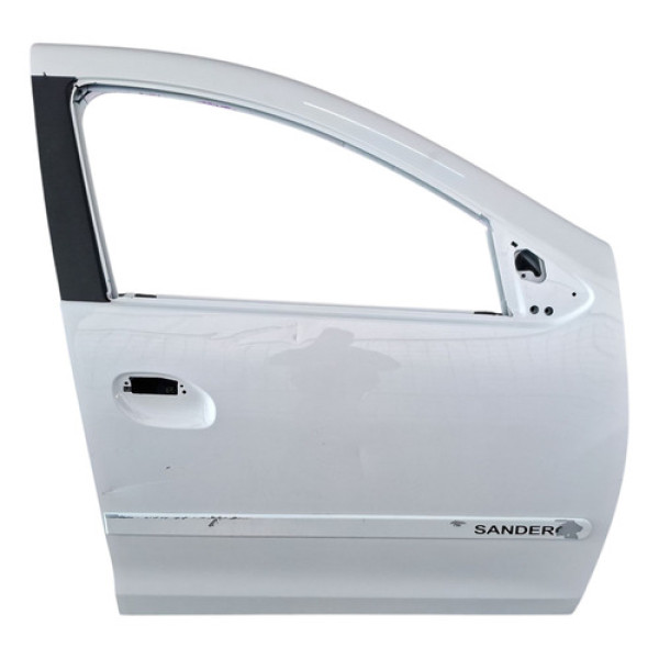 Porta Dianteira Direita Sandero 2015/ Logan 2014 2015 A 2024 Dianteira Direita Branca