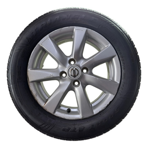 Roda Liga Leve Aro 15 Nissan Versa C/pneu 185/65/15 Prateado