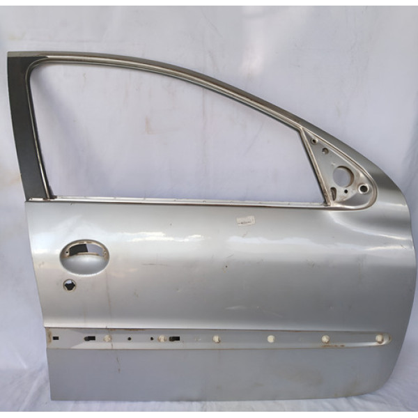Porta Dianteira Direita Peugeot 206 1998 A 2009  Dianteira Direito Prateado