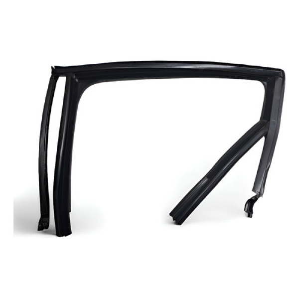 Canaleta Vidro Porta Traseira Esquerda Polo Nivus 2018/ Preto