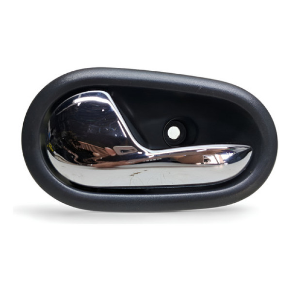 Maçaneta Interna Porta Esquerda Sandero Logan 2015 A 2023 Prateado Dianteira/traseira