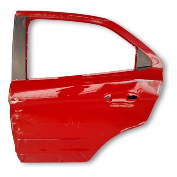 Porta Traseira Esquerda Ford Ka Hatch 2015 2016 2017 A 2021 Traseira Esquerdo Vermelho