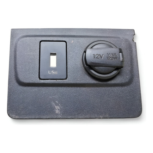 Moldura Tomada 12v Usb Hb20 2020 A 2023 Sense