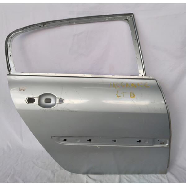 Porta Traseira Direita Renault Megane 2007 A 2013  Sedan Direita Traseira Prateado
