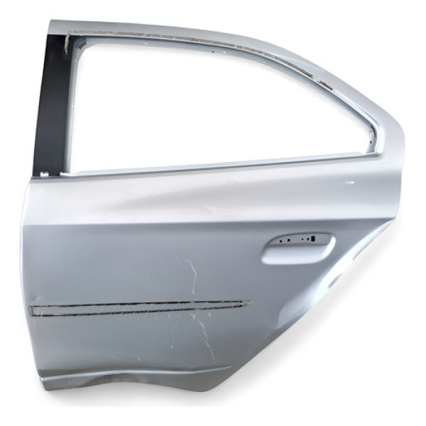 Porta Traseira Esquerda Onix Prisma 2013 A 2020 Avaria  Traseira Esquerda Prateado
