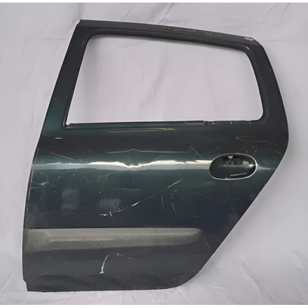 Porta Traseira Esquerda Renault Clio Sedan 2004 A 2013  Traseira Verde