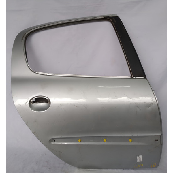 Porta Traseira Esquerda Peugeot 206 98 A 09 Com Detalhes  - Traseira - Cinza