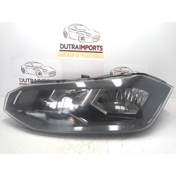 Farol Esquerdo Polo Virtus 18/22 Masc Negra Friso Preto Esquerdo