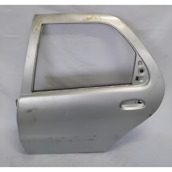 Porta Traseira Esquerda Siena 1997 A 2003  Traseira Esquerdo Prateado