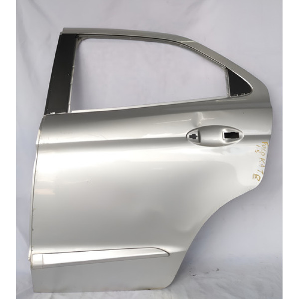 Porta Traseira Esquerda Ford Ka Hatch 2015 A 2021 Detalhe Traseira Prateado
