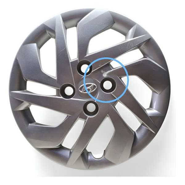 Calota Aro 15 Hb20 Sense 2020/ Original Peq Avaria Cinza