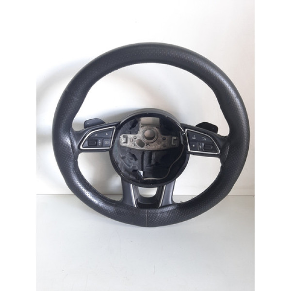 Volante Com Comandos Audi Q3 1.4 Tsfi 2017 2018 Encapado  Preto