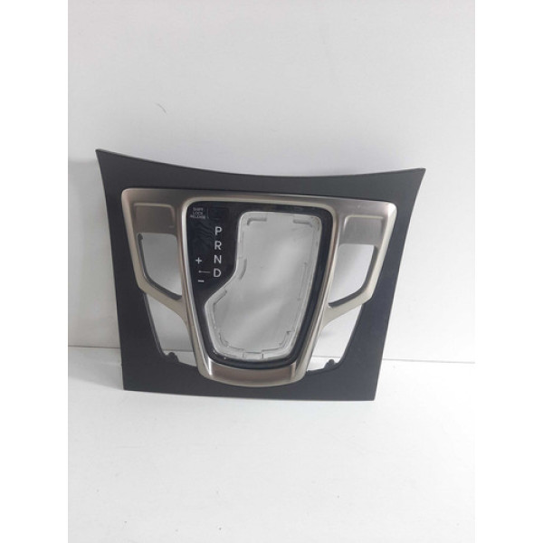 Moldura Alavanca Marcha Azera Aut 2012 A 2016 Detalhe Uso Preto E Dourado