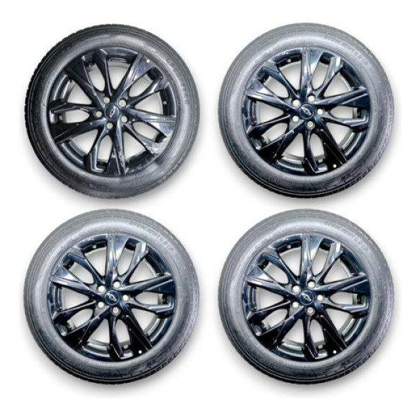 Jogo Rodas Liga Leve Aro 17 Black Gm Tracker 1.2 Rs 2024 Preto