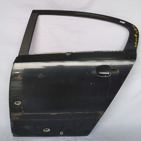 Porta Traseira Esquerda Vectra Elite 06 A 11 Com Detalhes  Traseira Esquerdo Preto