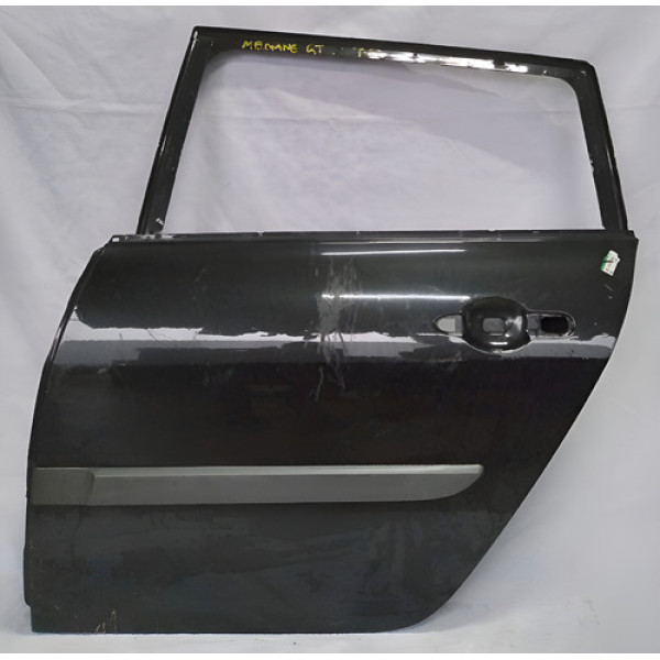Porta Traseira Esquerda Renault Megane   Gt 2007 A 2012  Traseira Esquerdo Preto