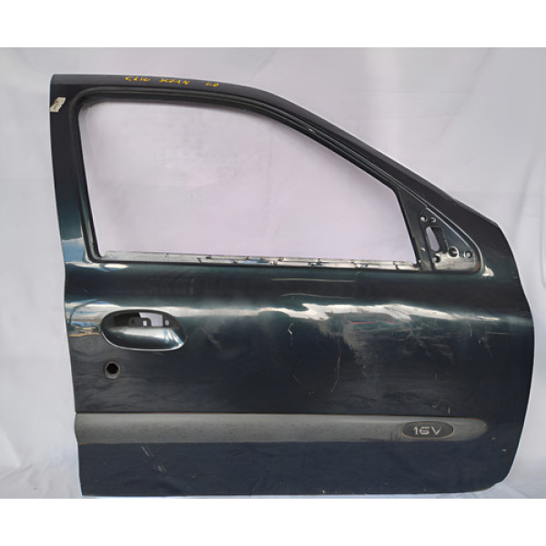 Porta Dianteira Direita Renault Clio Sedan 2001 A 2011  Direito Dianteira Azul-escuro