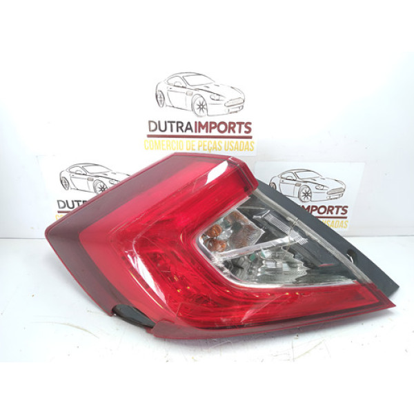 Lanterna Esquerda Quebrada Honda Civic 2017 2018 2019 G10 Esquerdo Vermelho