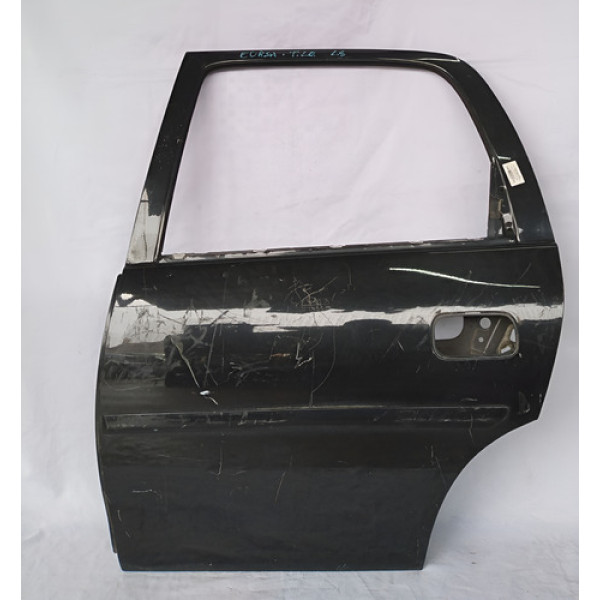 Porta Traseira Esquerda Chevrolet  Corsa 2002 A 2012 Traseira Esuquerdo Preto