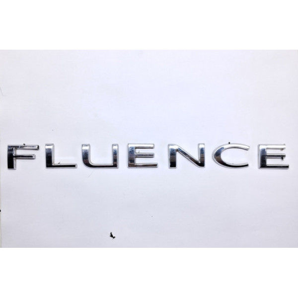 Emblema Letras Tampa Traseira Fluence 2011 A 2018 Cromado