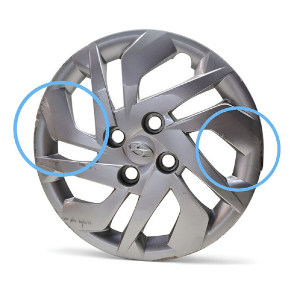 Calota Aro 15 Hb20 Sense 2020 A 22 Orig Avaria - Cinza