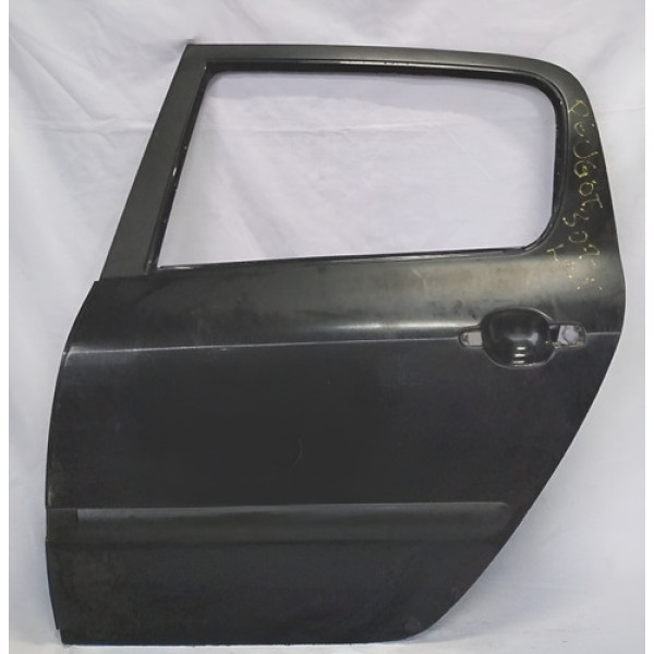 Porta Traseira Esquerda Peugeot 307 2005 A 2012  Traseira Esquerdo Preto